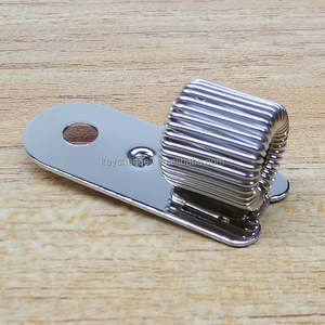 Anello a spirale a molla Non rotante portapenne in <span class=keywords><strong>argento</strong></span> supporto per blocco per appunti in metallo portapenne con foro per rivetti per penne - Product Image 2