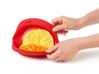 Syh446 antiadhésif Silicone Double four à micro-ondes rouleau d'oeuf plaque de cuisson casserole ustensiles de cuisine rapide au micro-ondes Omelette Maker