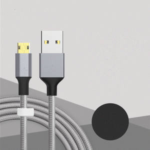 Shenzhen Micro USB Câble 3FT USB vers Micro Tressé USB 2.0 Charge Rapide et Cordon de Synchronisation de Données Compatible pour <span class=keywords><strong>Samsung</strong></span> Galaxy - Product Image 1