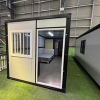 Maisons conteneurs pliantes personnalisables de 20 pieds, mini-maisons préfabriquées, maisons préfabriquées mobiles pour bureau, maison mobile économique