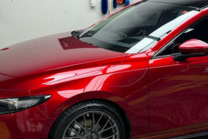 Película decorativa para envoltura de coche Lurenjia de alta calidad ultrabrillante metálica Soul <span class=keywords><strong>Red</strong></span>-Material PET Premium, garantía de 2 años - Product Image 2