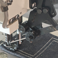 YS-8452 petite machine à coudre automatique à double tige à double aiguille tournant à angle droit avec contrôle par ordinateur