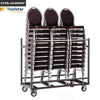 Chariot à chaises empilables robustes pour 30 chaises, chariot universel pour chaises empilables pour hôtel, banquet et église