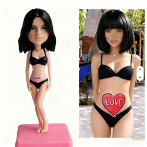 Tùy Chỉnh Thân Thiện Với Môi Vẻ Đẹp Bobble Đầu Búp Bê Quà Tặng Kinh Doanh <span class=keywords><strong>Bobblehead</strong></span> Thực Tế Cá Nhân Hình Ảnh Dựa <span class=keywords><strong>Bobblehead</strong></span> Bức Tượng - Product Image 1