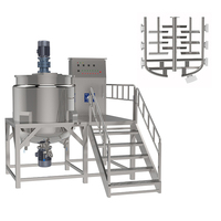 Usine de machines Yuxiang, réservoir de mélange en acier SUS304 de 1000L pour lavage liquide, homogénéisation, savon, cosmétiques, shampoing, mélangeur émulsifiant