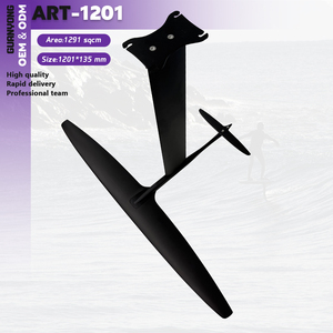 High Aspect Carbon Hydrofoil Set ART PRO 1201 for Early Lift Low Stall Endless Glide Downwind Pump <b>Surf</b> Ocean Riding Performance - Product Image 5