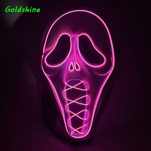 Máscara LED de Halloween 2024 con Diseño de Cara Espeluznante y Pico Cosido para Fiestas, Graduaciones, Diwali y Ramadán - Product Image 6