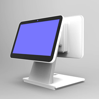 Sistema de Punto de Venta Todo en Uno con Caja Registradora, Pantalla Táctil Capacitiva de 11.6"+11.6", Resolución 1366*768, Terminal POS para Negocios