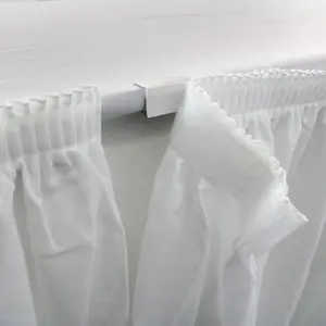 Diferentes tamaños de diseño Clips de Metal de plástico para boda banquete Mesa falda