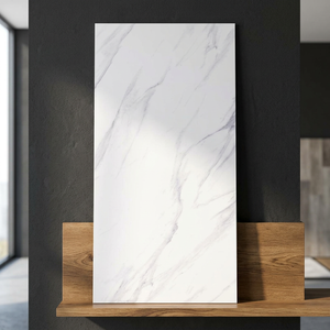 Glaciar White Statuario Porcelain Tiles 600x1200mm Premium Marble Look Floor <b>Wall</b> Collection - Product Image 4