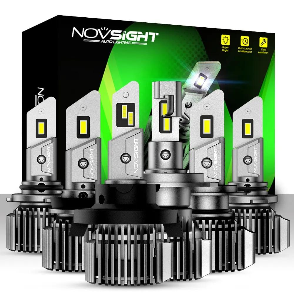 Novsight N52 높은 전원 led 헤드 라이트 전구 자동차 부품 880 h7 h13 미니 9005 9006 자동차 라이트 헤드 램프 h4 led h11