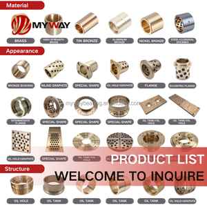 Bushing Perunggu Pelumas Sendiri MYWAY untuk Sambungan Sasis Otomotif Mesin Pertanian Bantalan Bushing Berjalan Kering - Product Image 2