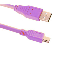 Cable de Transferencia de Datos de Alta Velocidad USB 2.0 a Mini-B de 5 Pines, con Revestimiento de Oro y Blindaje de TPE, para Cámara y Computadora, 5m, OEM