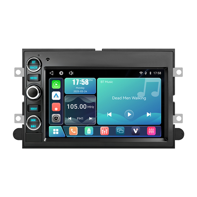 Rhythm Linux Car Multimedia Player Wired Wireless Carplay Android Auto Dsp Audio for Ford F150 2004 2008