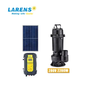 LARENS 2200W 3 Hp 3Hp Ac/Dc Solar Submersible Dirty Drainage Water Pump For Sale