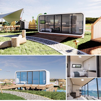 Maison conteneur extensible Apple Cabin 20 pieds, préfabriquée, pliable, à structure en acier, module de bureau et de toilettes, unité de logement portable