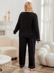 <span class=keywords><strong>Camicie</strong></span> <span class=keywords><strong>da</strong></span> <span class=keywords><strong>Notte</strong></span> Lunghe XL-4XL per Donna, <span class=keywords><strong>Taglie</strong></span> <span class=keywords><strong>Forti</strong></span>, Casual, Semplici, Traspiranti, Morbide e Comode, Vendita all'Ingrosso - Product Image 4