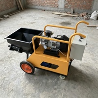 Pulvérisateur de mortier de ciment robuste avec une forte capacité de pulvérisation pour les applications de réparation de murs en béton