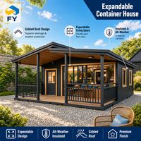 Maison mobile facile à installer, Tiny House de 20 pieds ou 40 pieds, maison conteneur extensible avec chambre, cuisine, salon, design minimaliste préfabriqué