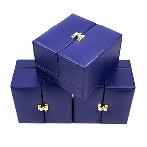Wholesale ring box jewelry leather engagement ring box ring boxes jewellery packaging