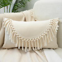 Bohême maroc coton lin gland Ins canapé oreiller housse de coussin divers croix fleur Animal dessin animé fée paysage nautique