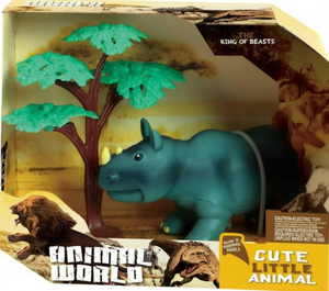 Peluche de Rinoceronte Animal World de 31cm-50cm, Eléctrico, para Niños de 2 a 4 Años, Unisex - Product Image 1