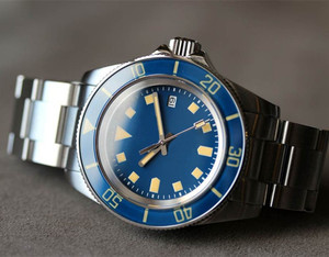 Saphir lunette <span class=keywords><strong>plongée</strong></span> automatique <span class=keywords><strong>montre</strong></span> personnalisée pour hommes NH35 PT5000 <span class=keywords><strong>Bracelet</strong></span> en acier 200m <span class=keywords><strong>montre</strong></span> étanche - Product Image 4