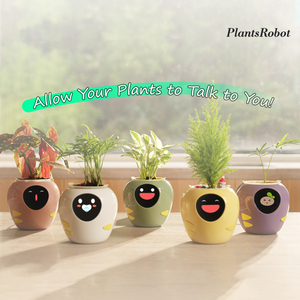 Pot de fleurs intelligent IA interactif avec emojis et commande vocale, robot animal de compagnie numérique mignon pour balcon, pour un entretien des plantes amélioré - Product Image 2