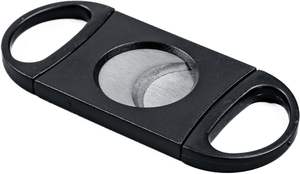 Cortador de Cigarros de Doble Cuchilla de Lujo con Logotipo Personalizado, Tijeras Portátiles para Fumar, Accesorios para Fumar, Cortador de Cigarros de Plástico Negro - Product Image 3