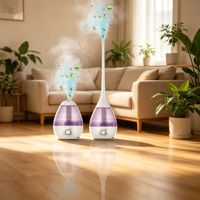Diffuseur d'huiles essentielles à ultrasons, humidificateur ionisant multifonctionnel, barre d'oxygène, veilleuse portable pour voiture, bureau, hôtel