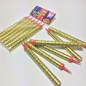 Bougie <span class=keywords><strong>Fontaine</strong></span> Dorée à Livraison Rapide, Durée de Combustion de 60 secondes, Sans Fumée, Bâtonnets Scintillants pour l'Aïd Arabe et les Gâteaux de Mariage - Product Image 5