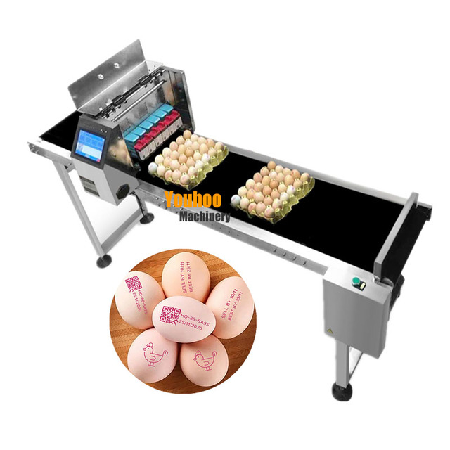 Colorful Date LOGO Egg Stamping Printing Machine Chicken Egg Printer Machine with Edible Ink