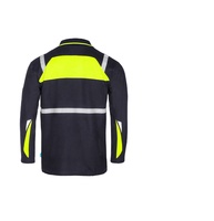 T-shirt résistant aux flammes à manches longues vêtements de travail de sécurité de soudage polo FR haute visibilité avec bande réfléchissante