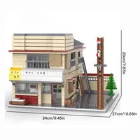 Cada C61031 MOC City Shop House Apartment Store Model, Modelo Modular Educativo para Exhibición, Regalos para Adultos, 1908 Piezas, Bloques de Construcción