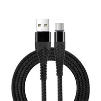 1m/2m/3m de carga rápida de trenza android micro tipo c cable usb de datos cable para teléfono