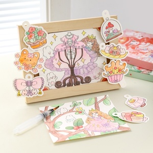 <span class=keywords><strong>Livre</strong></span> de coloriage portable pour enfants, peinture à l'aquarelle, pour nourrissons et tout-petits (0-3 ans), peintures autonome, dessin et gribouillage - Product Image 4