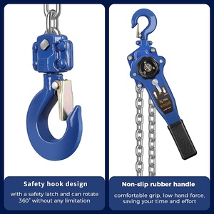 Mới xây dựng nhà kim loại tay chuỗi khối Palăng Hướng dẫn sử dụng đòn bẩy vật liệu thép được sử dụng cho bán lẻ Dây Cáp Dây Sling loại KHAI THÁC MỎ - Product Image 2