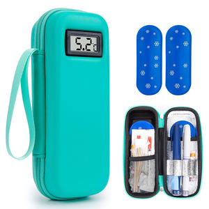 Casing perjalanan pendingin Insulin portabel EVA Organizer perawatan <span class=keywords><strong>diabetes</strong></span> bergaya dengan tas pendingin terisolasi untuk obat-obatan pena - Product Image 1