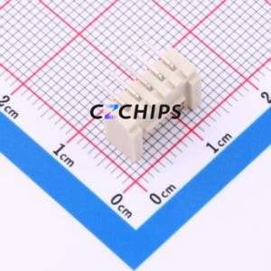 ZX-HY2.0-5PWZ-GW Wire-to-Board Pin Header Bent Lead Through Hole,P=2mm Connector 1x5P 2mm Right Angle Insert HY - Product Image 2