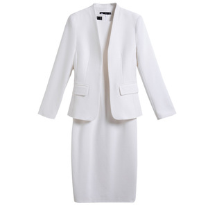 Women's Blazer Solid Color Worsted Anti-Wrinkle Professional Suit Jacket For Office Workwear - Product Image 5