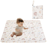 Splat Mat pour sous chaise haute repas bébé Art Playtime antidérapant imperméable lavable Portable pique-nique sol alimentation nappe