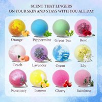Boule de bombe de bain de marque privée bombes de bain colorées personnalisées coffret cadeau fournitures bombe de bain organique à bulles de fleurs végétaliennes