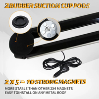 Barre lumineuse stroboscopique LED 5P haute puissance remanufacturée en usine, faisceau combiné 12V, double clignotement latéral, lampe d'avertissement d'urgence 66W