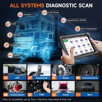 Escáner para Camiones de Trabajo Pesado ANCEL X7 HD 2024, 24V, Sistema Completo, Reinicio de EPB, ABS, Aceite, SAS, D-P-F, Regeneración, TPMS, Codificación de ECU, Herramienta de Diagnóstico OBD2