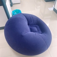 Canapé-lit gonflable pliable européen personnalisé à prix d'usine, fauteuil pouf avec design de lit moelleux, siège de relaxation en PVC