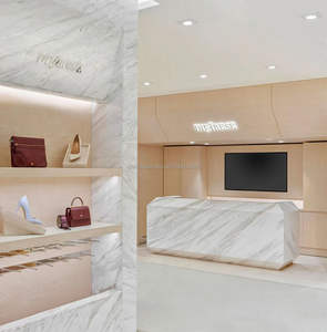 Mostrador de Exhibición para Zapatos de Acero Inoxidable con Iluminación LED para Centro Comercial - Product Image 4