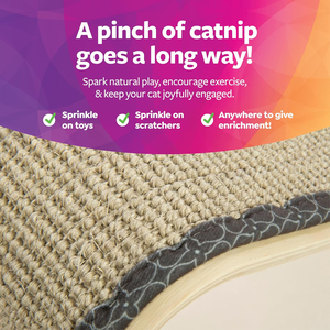 Sisal Angle <b>Ramp</b> <b>Cat</b> Scratcher, Natural Woven Sisal Surface & Stable Wooden Structure with Organic Catnip - Product Image 3