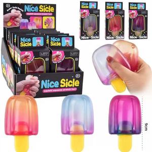 En gros, jouets anti-stress à presser sans marque, en forme de cornets de crème glacée, sucettes glacées, bonbons, jouets sensoriels et fidget, et squishies alimentaires en vrac - Product Image 4