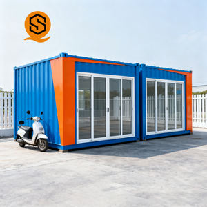 Shinestone ตู้คอนเทนเนอร์ใช้ในเชิงพาณิชย์กลางแจ้งคลังสินค้า20FT บ้านเคลื่อนที่ตู้คอนเทนเนอร์คาเฟ่บาร์ร้านอาหารฟาสต์ฟู้ด - Product Image 3