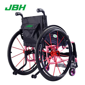 Silla de ruedas deportiva Manual plegable de peso ligero para discapacitados, suministros de terapia de rehabilitación de aleación de aluminio de 24 pulgadas - Product Image 5